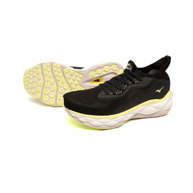 Black Yellow Men's Mizuno Wave Neo Ultra Running Shoes | CUT943805