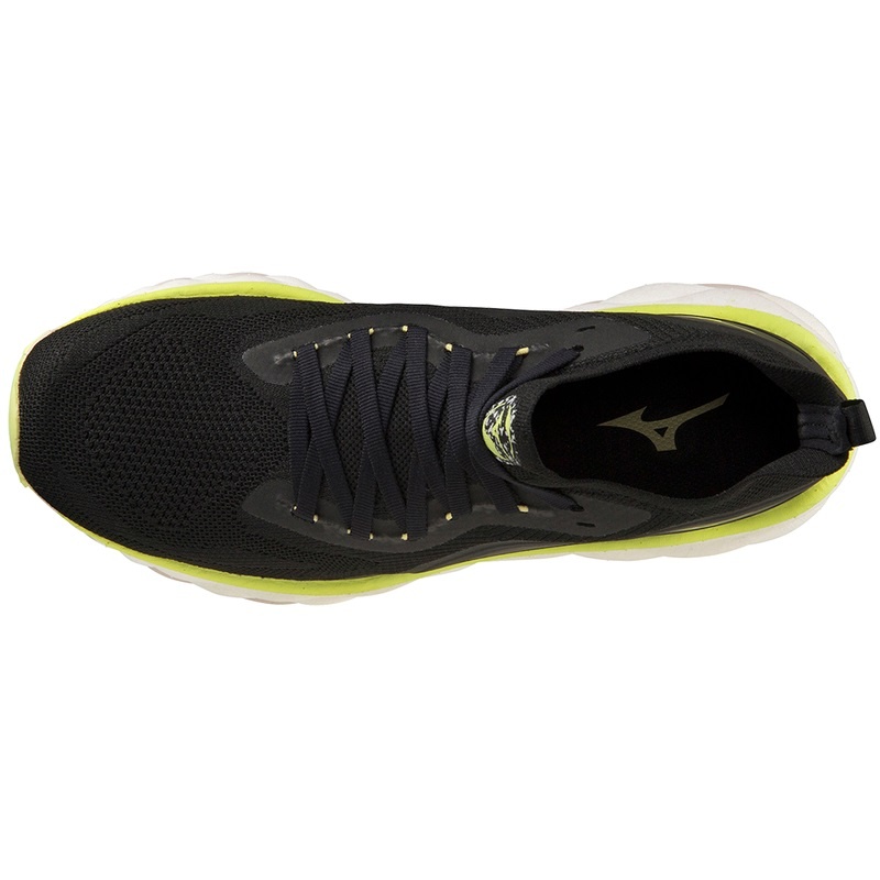 Black Yellow Men's Mizuno Wave Neo Ultra Running Shoes | CUT943805