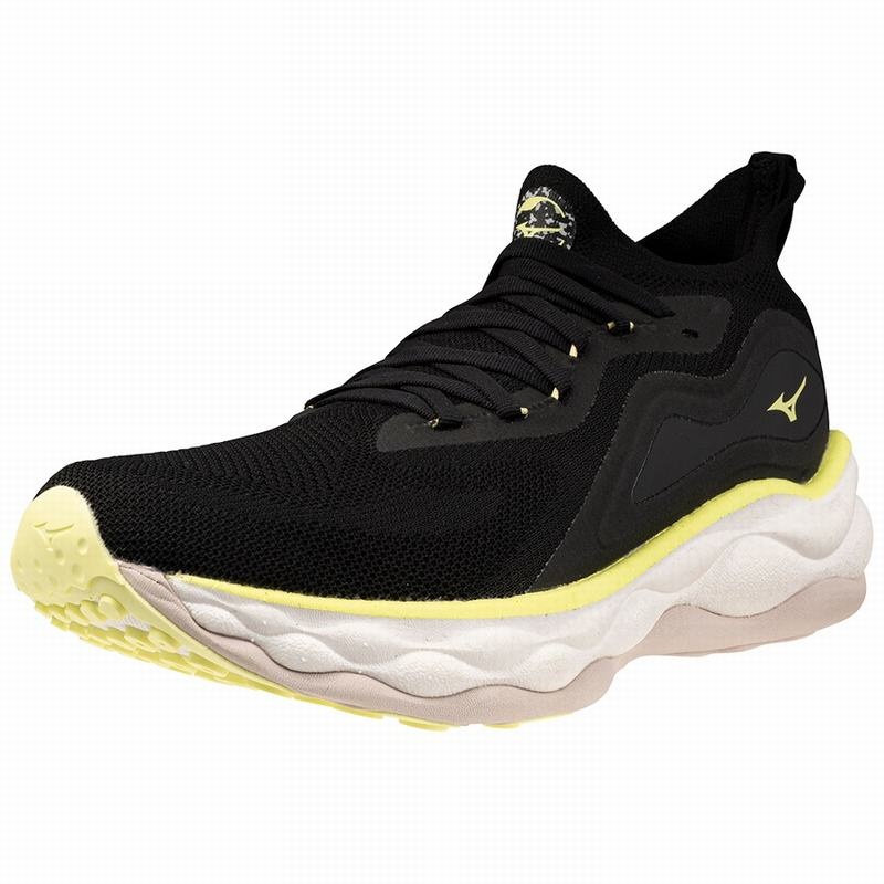 Black Yellow Men's Mizuno Wave Neo Ultra Running Shoes | CUT943805