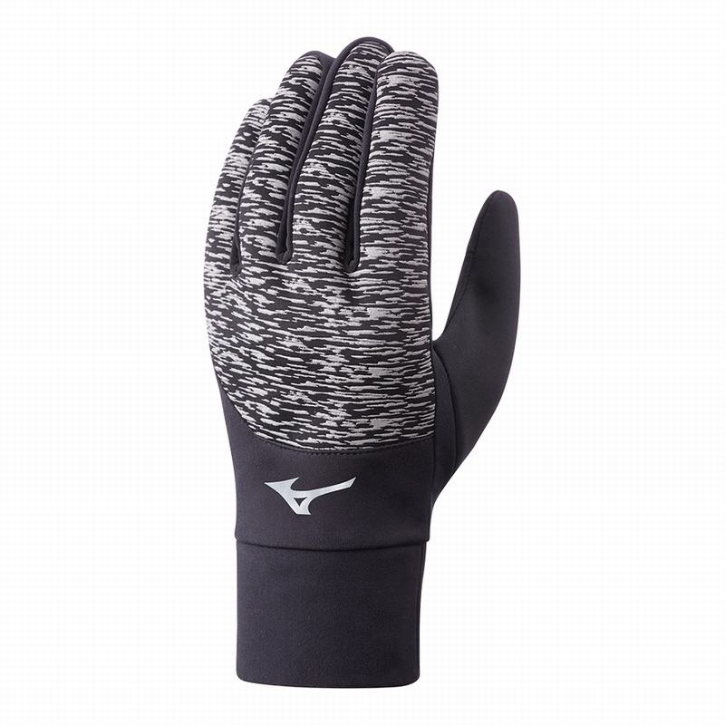 Black / Black Men\'s Mizuno Windproof Gloves | SIF076148