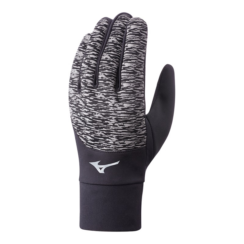 Black / Black Women\'s Mizuno Windproof Gloves | PRY926107