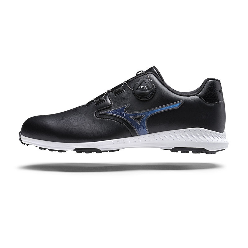 Black / Blue Men\'s Mizuno Nexlite Gs Spikeless Golf Shoes | GTF160782