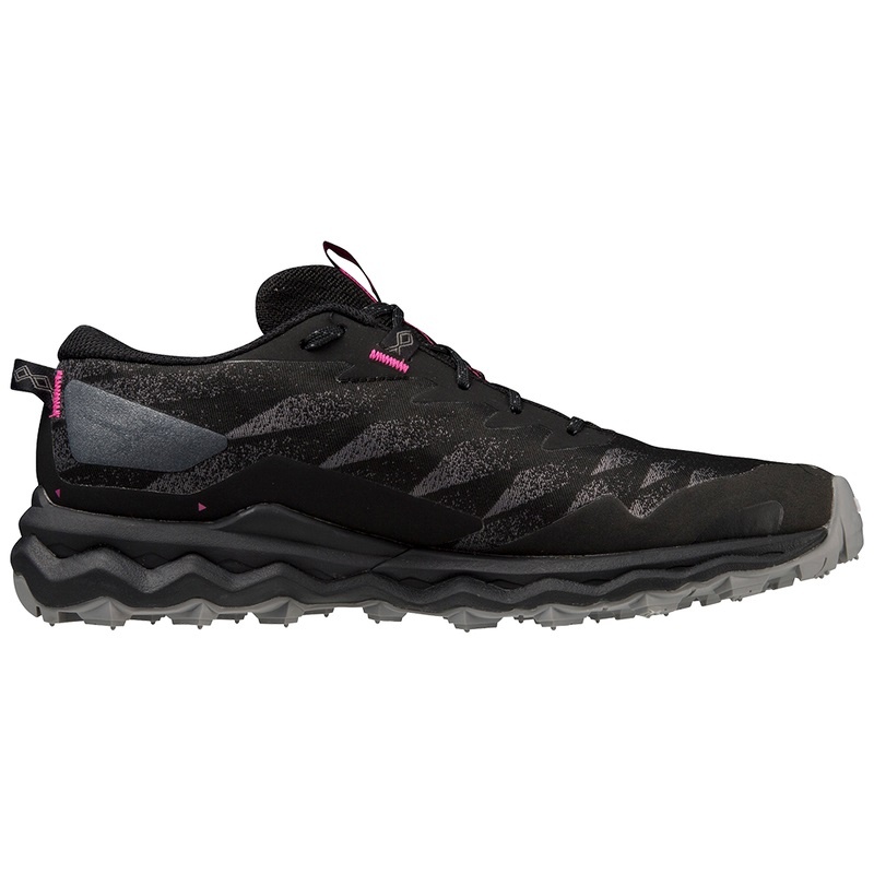 Black / Fuchsia Women's Mizuno Wave Daichi 7 GTX Trail Running Shoes | FRW376409