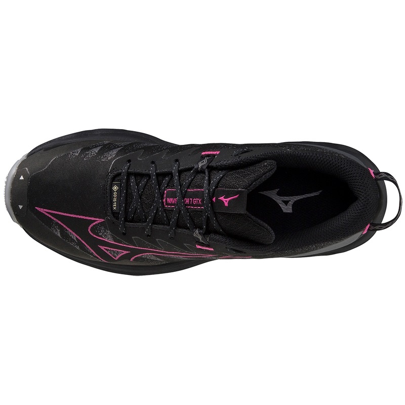 Black / Fuchsia Women's Mizuno Wave Daichi 7 GTX Trail Running Shoes | FRW376409