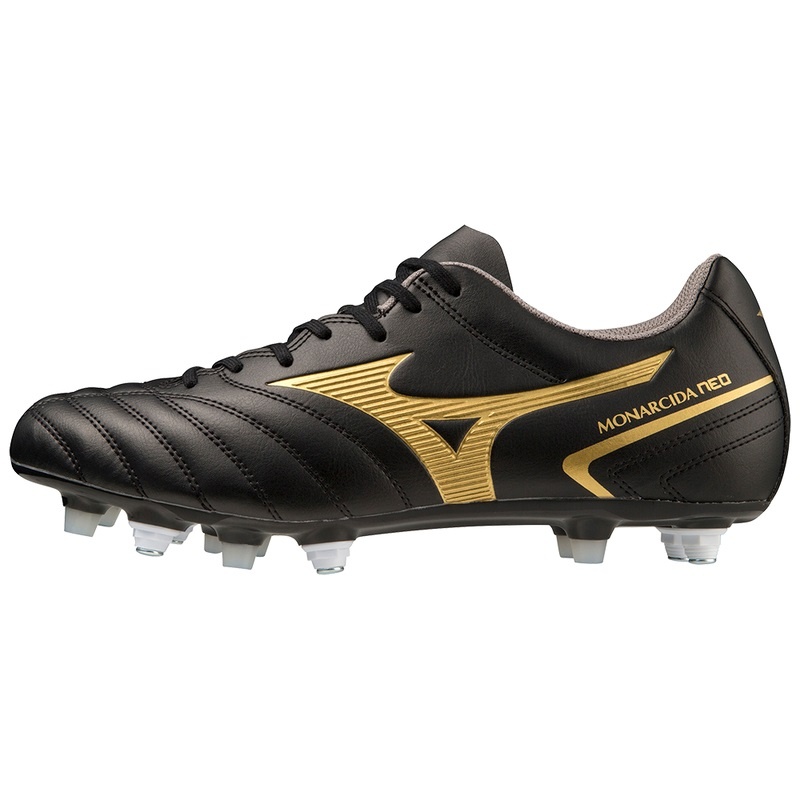 Black / Gold Men\'s Mizuno Monarcida Neo II Select Mix Football Boots | SDV610493