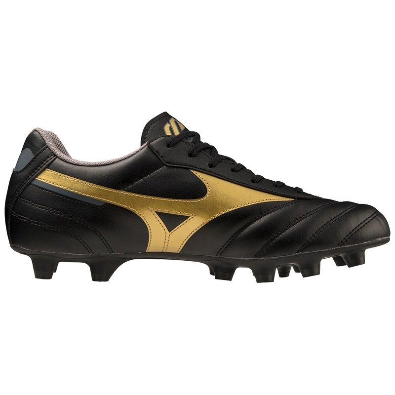 Black / Gold Men's Mizuno Morelia II Club Football Boots | XBA437596