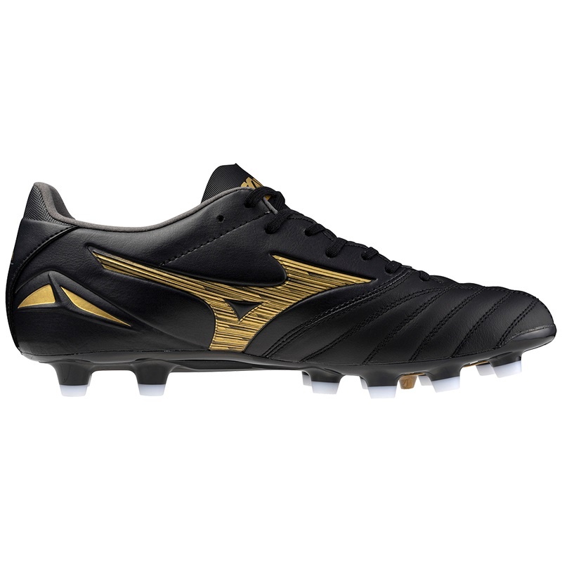 Black / Gold / Black Men's Mizuno Morelia Neo IV Pro Football Boots | OEV842109