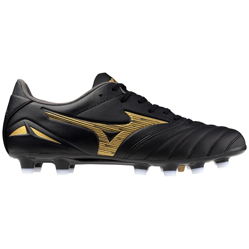 Black / Gold / Black Men's Mizuno Morelia Neo IV Pro Football Boots | OEV842109