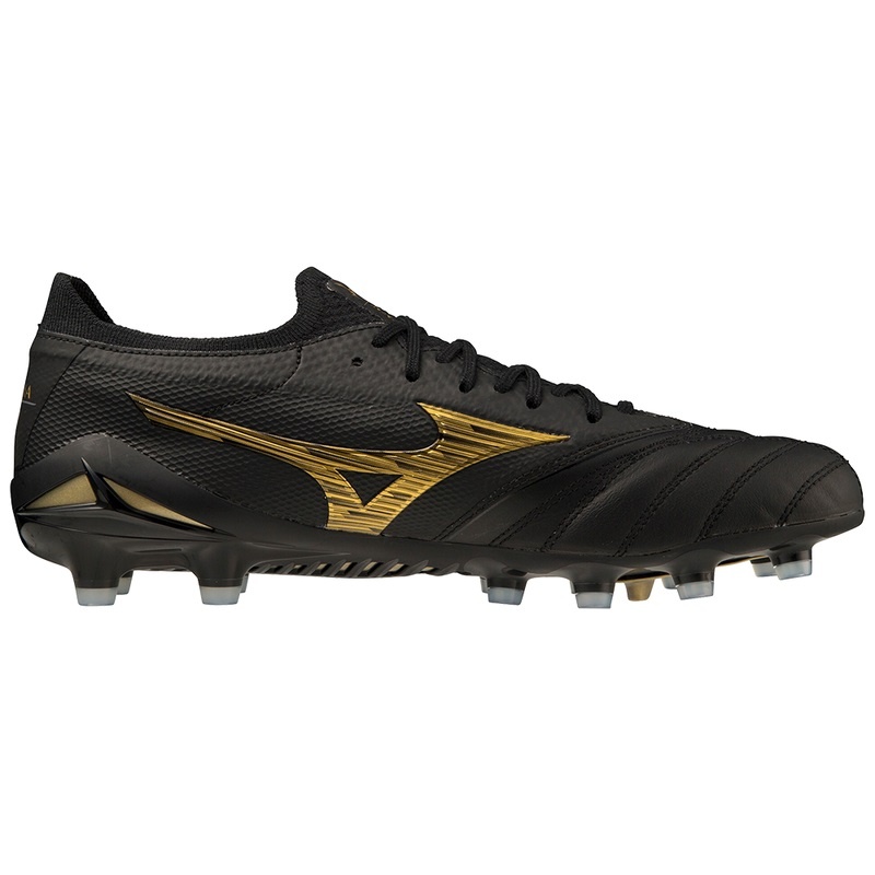 Black / Gold / Black Men's Mizuno Morelia Neo IV Beta Japan Football Boots | ICU174682