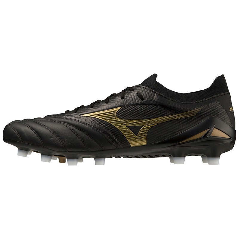 Black / Gold / Black Men\'s Mizuno Morelia Neo IV Beta Japan Football Boots | ICU174682