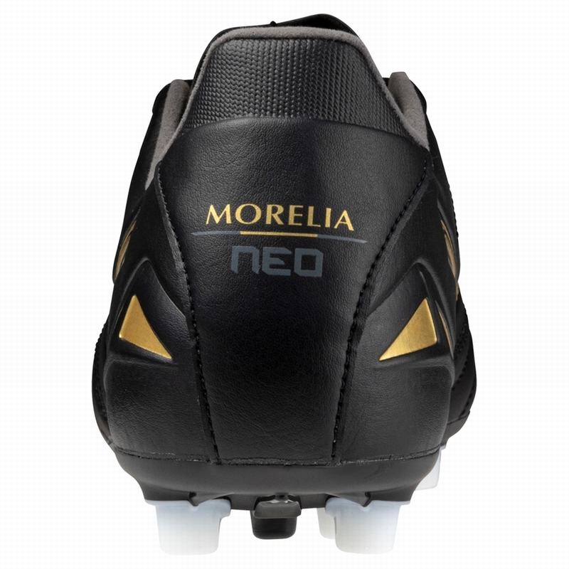 Black / Gold / Black Men's Mizuno Morelia Neo IV Pro Football Boots | IHQ925687