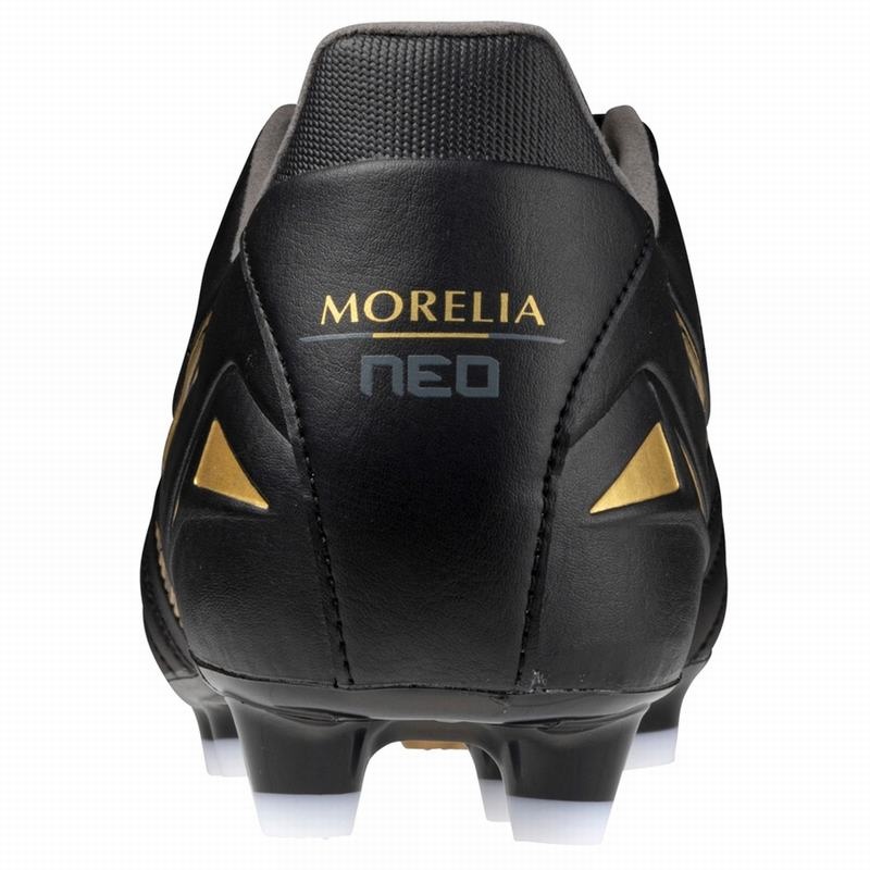 Black / Gold / Black Women's Mizuno Morelia Neo IV Pro Football Boots | HKB017568