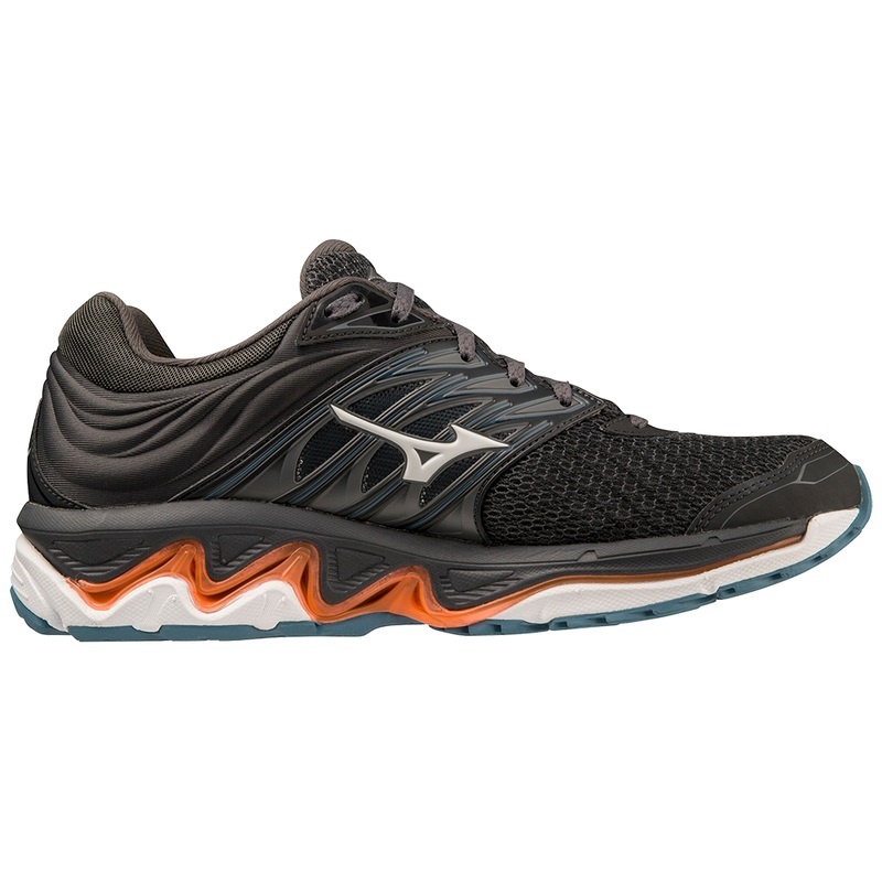 Black / Light Orange Men's Mizuno Wave Paradox 5 Running Shoes | JSN173209