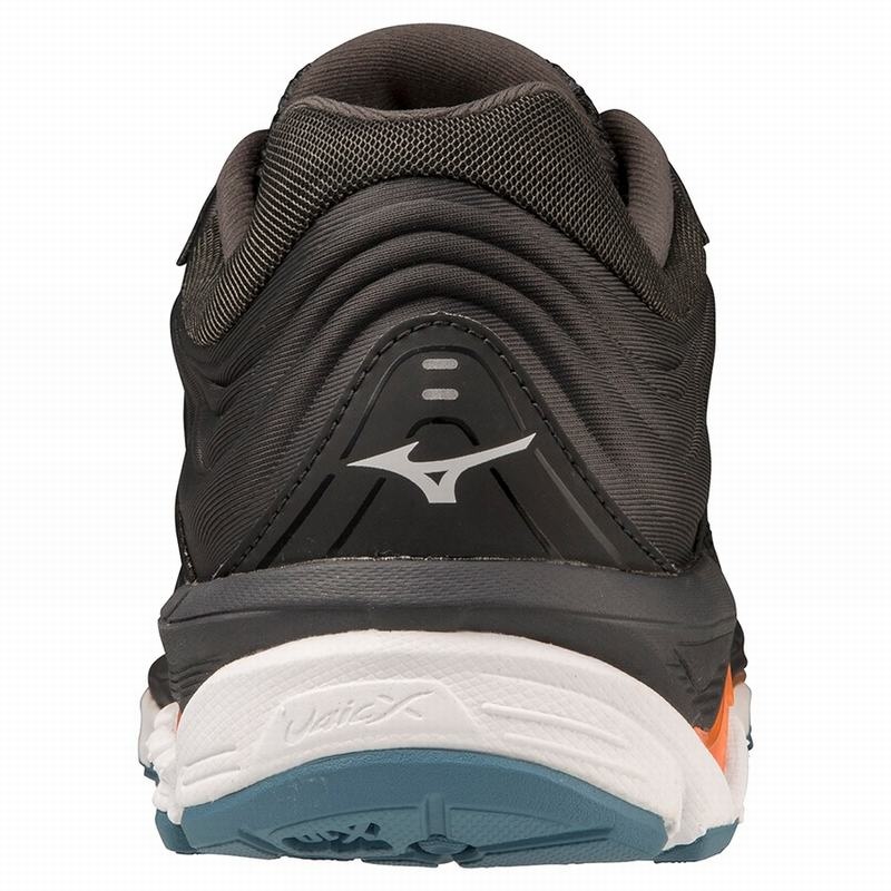 Black / Light Orange Men's Mizuno Wave Paradox 5 Running Shoes | JSN173209