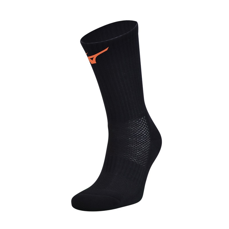 Black / Orange Women\'s Mizuno Handball Pair Socks | LJF240875