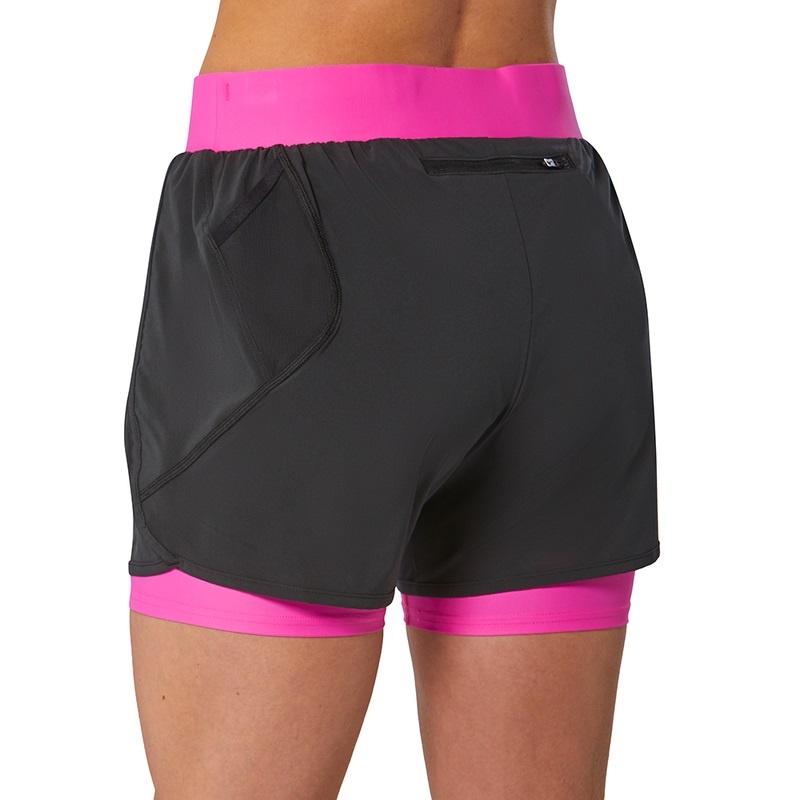 Black / Pink Women's Mizuno Er 4.5 2in1 Shorts | IZV915647