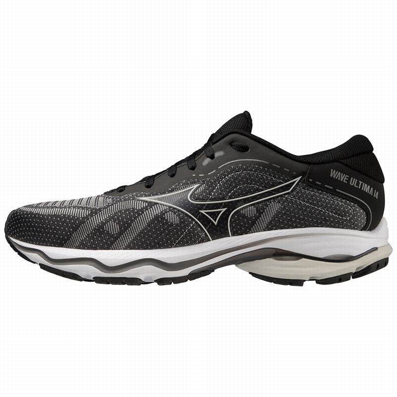 Black / Silver Men\'s Mizuno Wave Ultima 14 Running Shoes | UCF906842