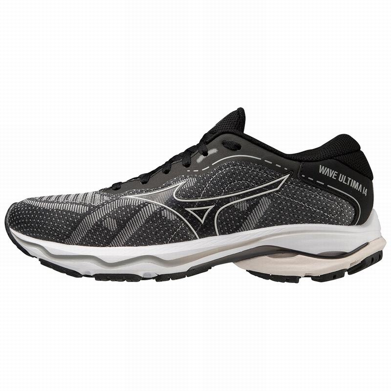 Black / Silver Women\'s Mizuno Wave Ultima 14 Running Shoes | FSC370519