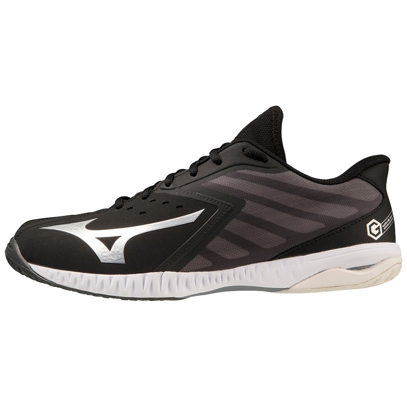 Black / Silver / White Women\'s Mizuno Wave Gk Handball Shoes | CMR206451