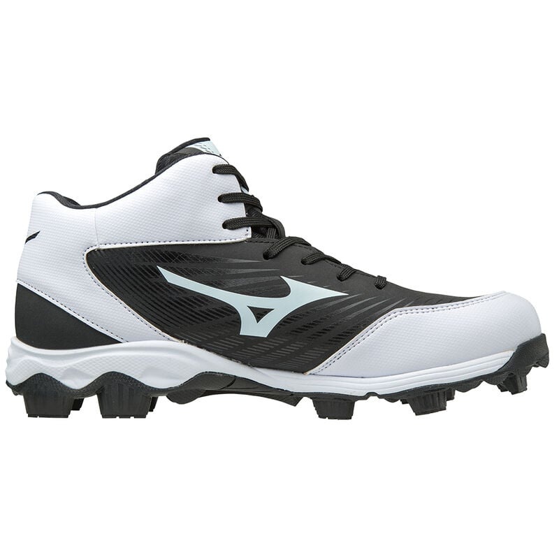 Black / White Men's Mizuno 9-Spike Adv Fra 9Mid Running Shoes | KNF320576