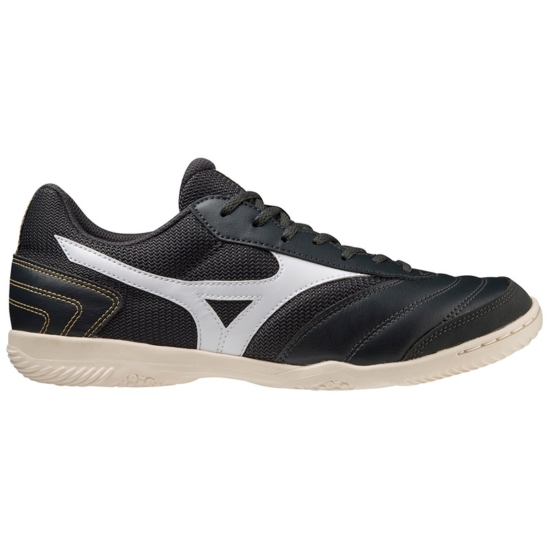 Black / White Men's Mizuno Morelia Sala Club IN Football Shoes | FSR907314