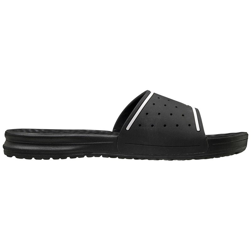 Black / White Men's Mizuno Relax Slide 2 Slides | GSD972601