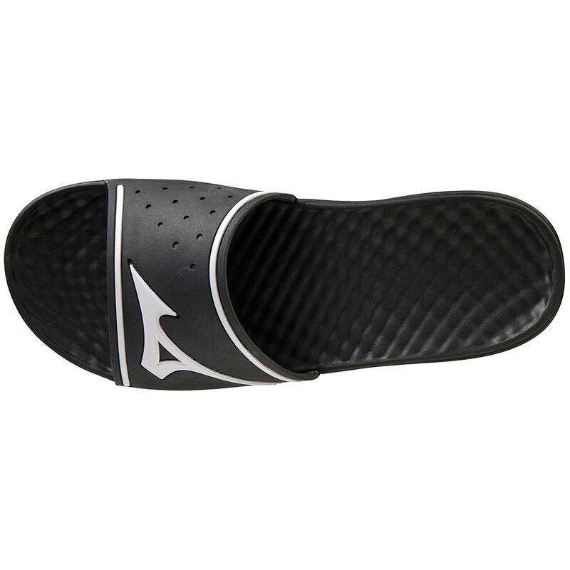 Black / White Men\'s Mizuno Relax Slide 2 Slides | GSD972601