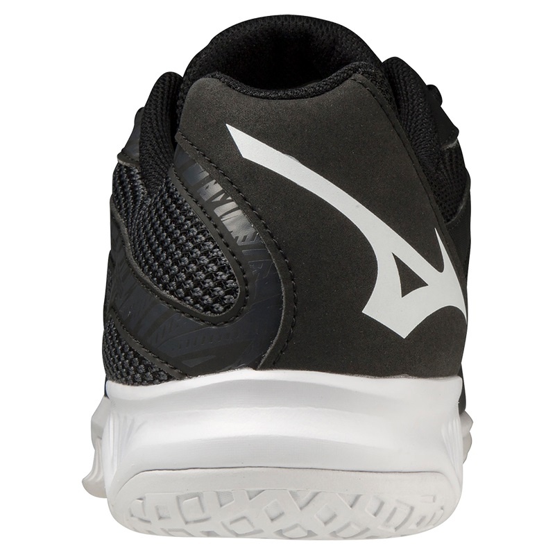 Black / White Men's Mizuno Thunder Blade 3 Handball Shoes | DLU027864