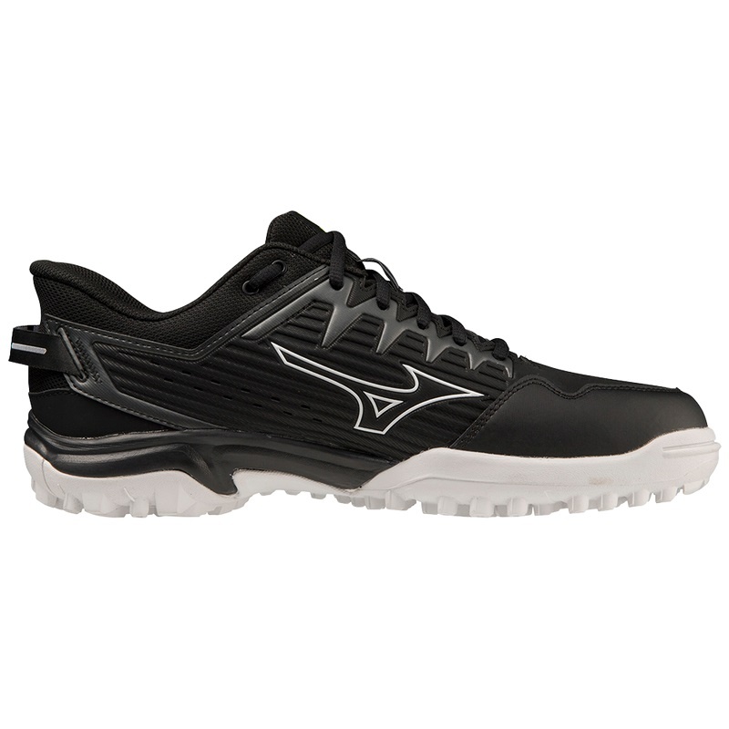 Black / White Men's Mizuno Wave Lynx 2 Hockey Shoes | ZYQ187325