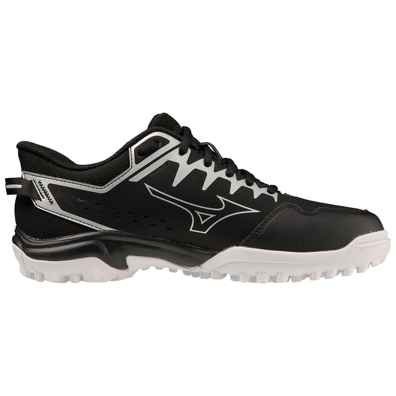 Black / White Men's Mizuno Wave Lynx 2 Jr. Hockey Shoes | MIO174025