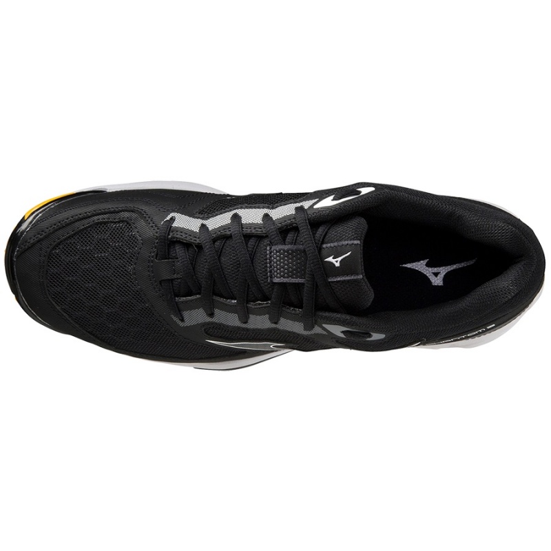 Black / White Men's Mizuno Wave Phantom 3 Handball Shoes | LJR302967