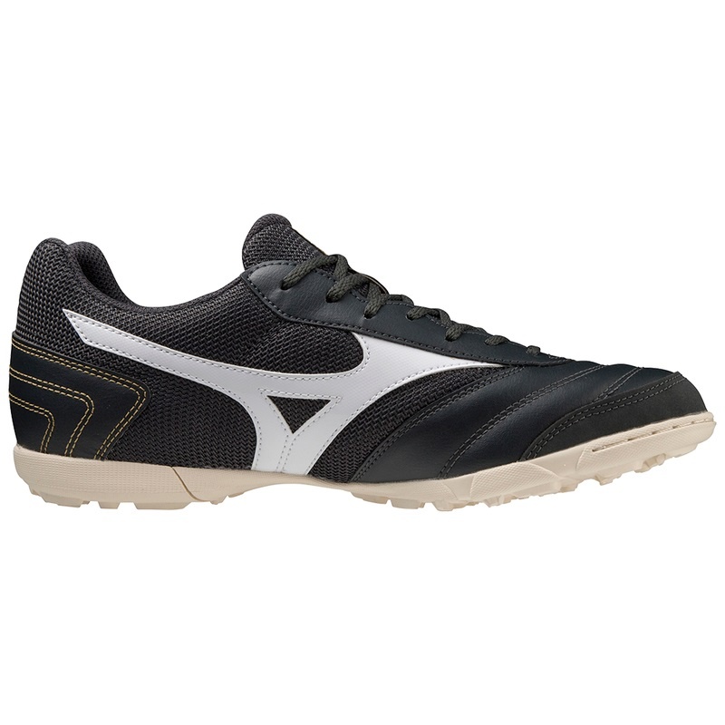 Black / White Women's Mizuno Morelia Sala Club Tf Football Shoes | DRU831064