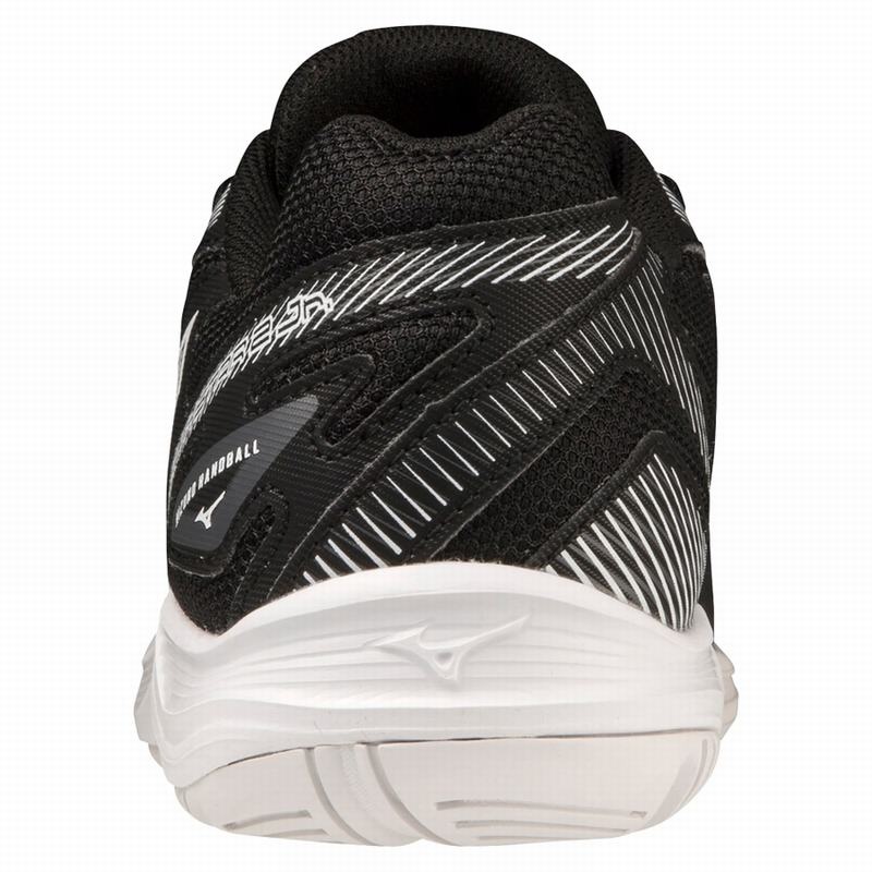 Black / White Women's Mizuno Stealth Star 2 Jr Handball Shoes | NAE279685