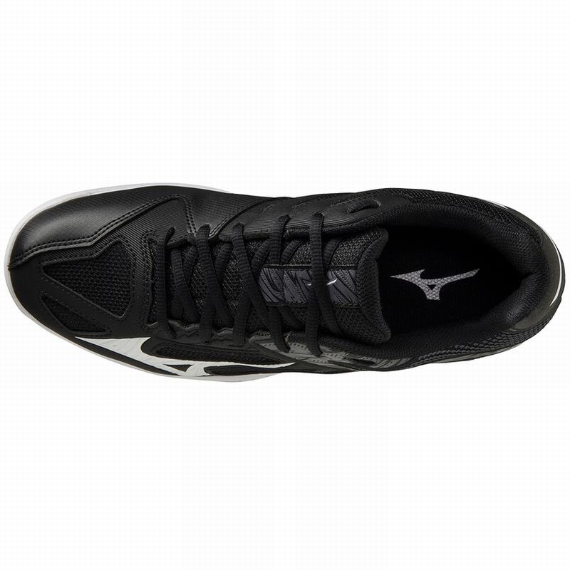 Black / White Women's Mizuno Thunder Blade 3 Handball Shoes | USQ081975