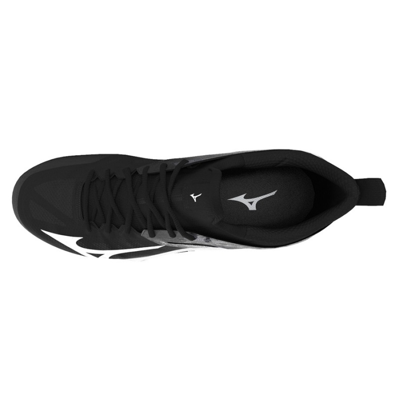 Black / White Women's Mizuno Wave Dimension Volleyball Shoes | OWH395762