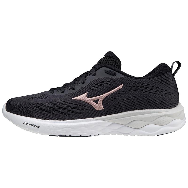 Black / White Women\'s Mizuno Wave Revolt 2 Training Shoes | GET897425