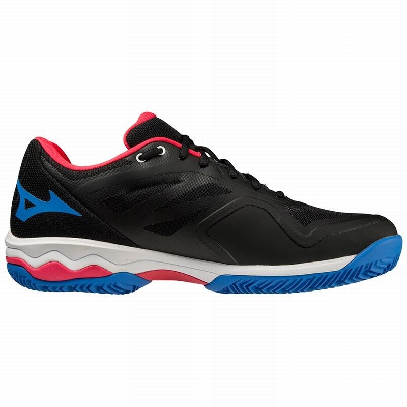 Black / White / Red Men's Mizuno Wave Exceed Light Padel Shoes | ZGT164093