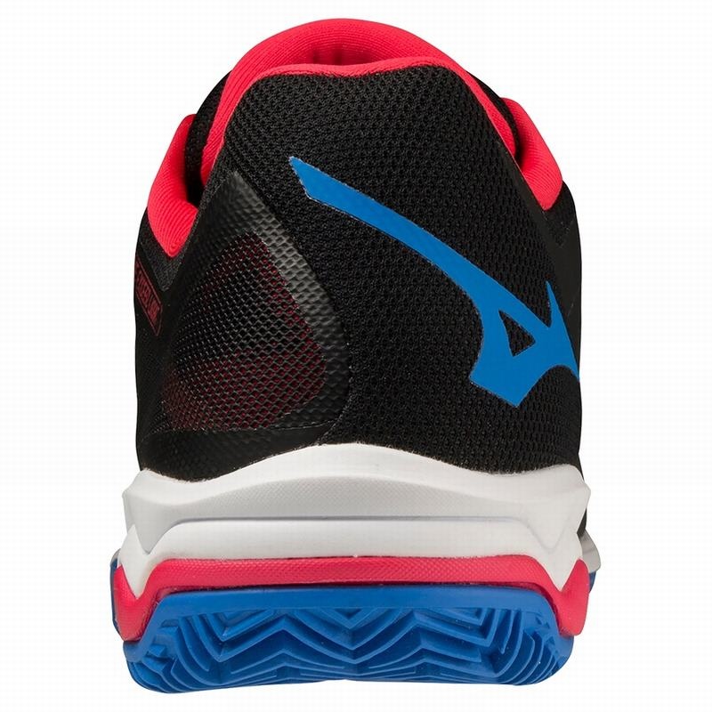 Black / White / Red Men's Mizuno Wave Exceed Light Padel Shoes | ZGT164093