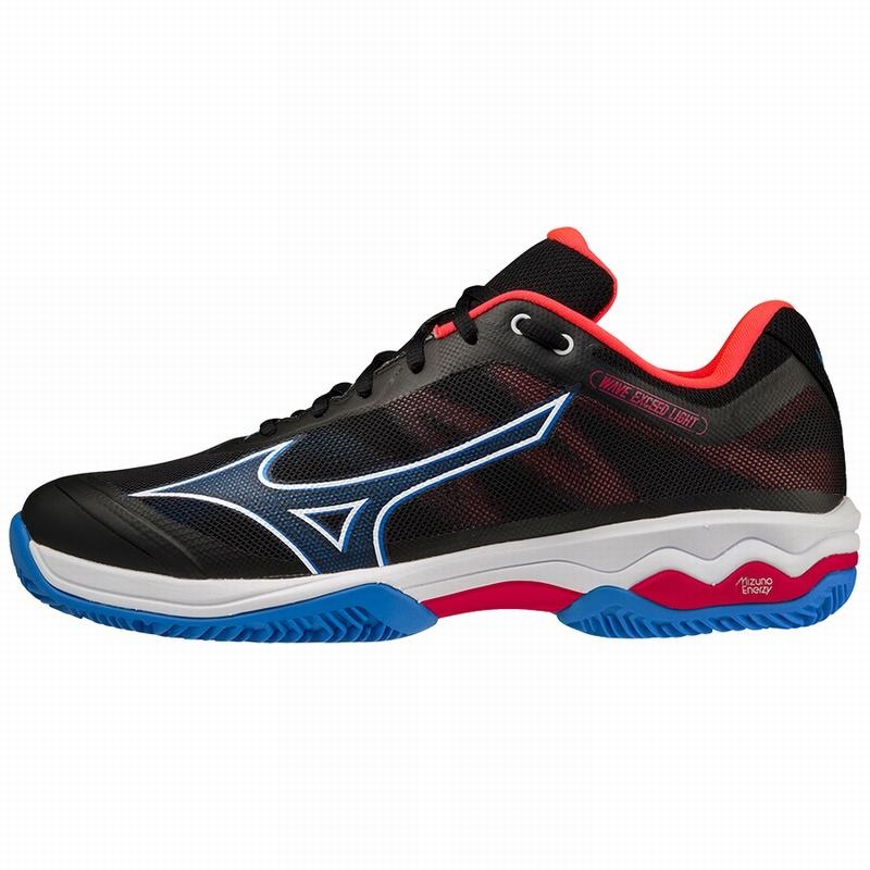 Black / White / Red Men\'s Mizuno Wave Exceed Light Padel Shoes | ZGT164093