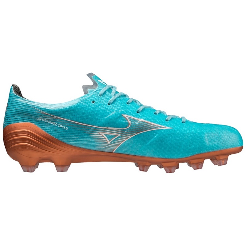 Blue Gold Men's Mizuno Alpha Elite Football Boots | TUG671928