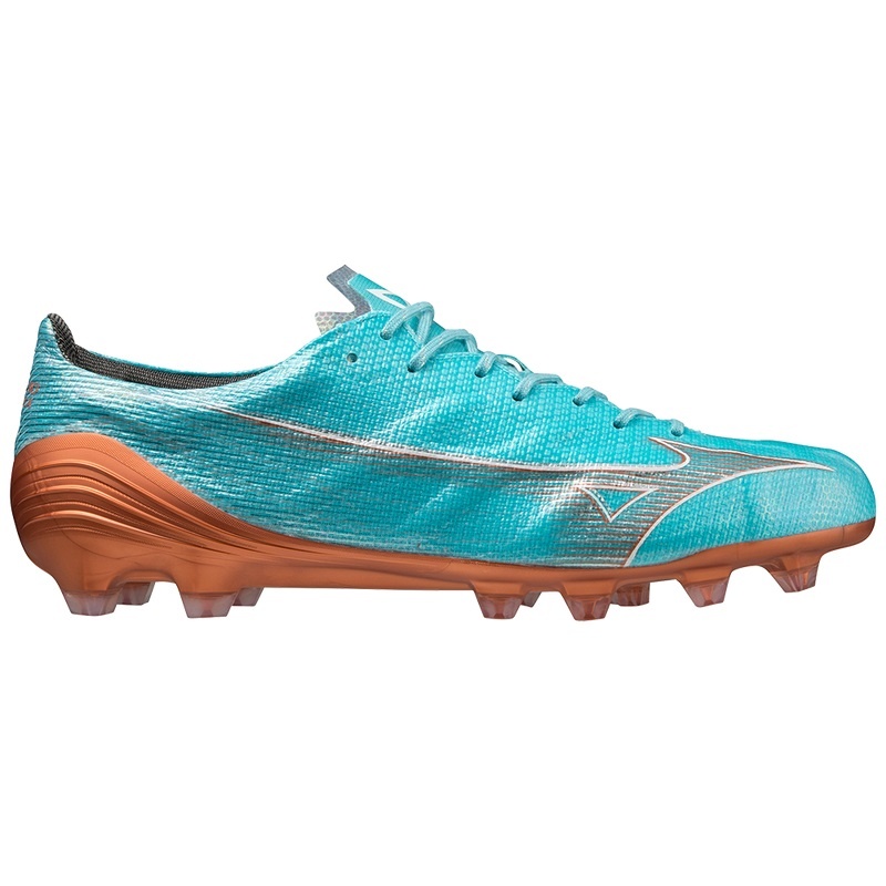 Blue Gold Men's Mizuno Alpha Japan Football Boots | MWH412503