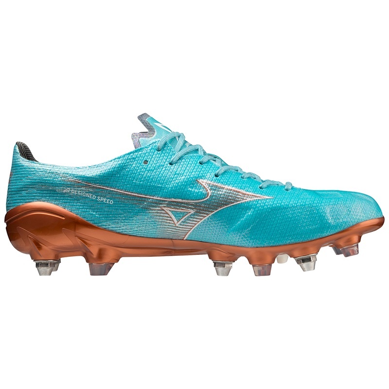 Blue Gold Men's Mizuno Alpha Japan Mix Football Boots | XSK083965