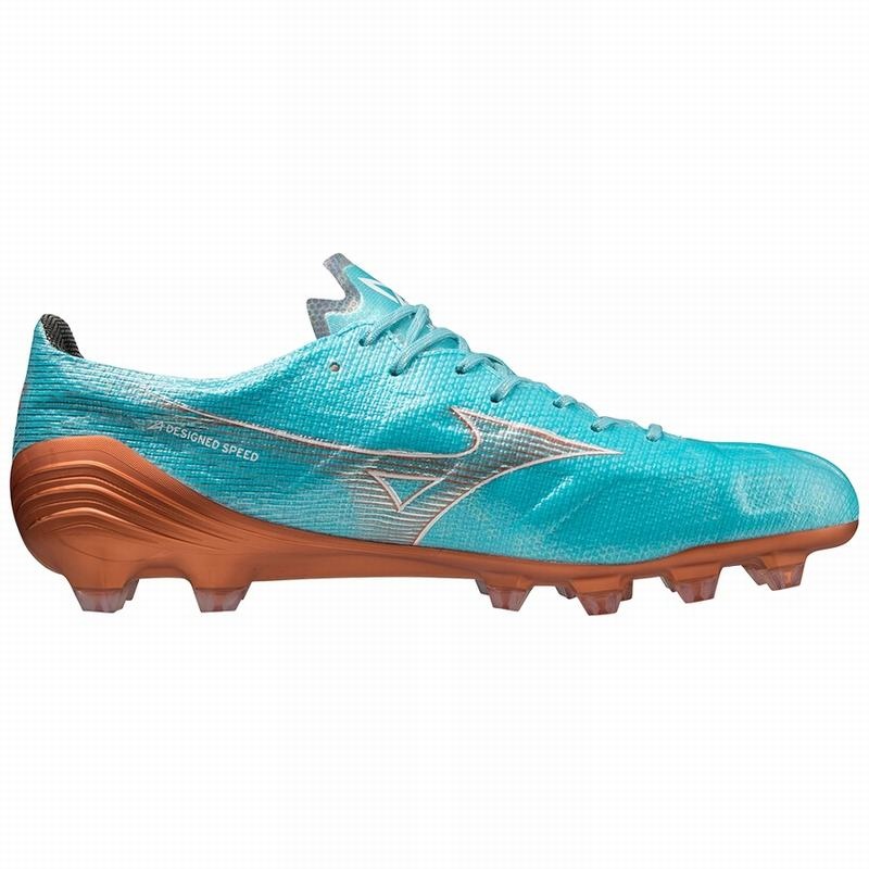 Blue Gold Women's Mizuno Alpha Japan Football Boots | SXT830971