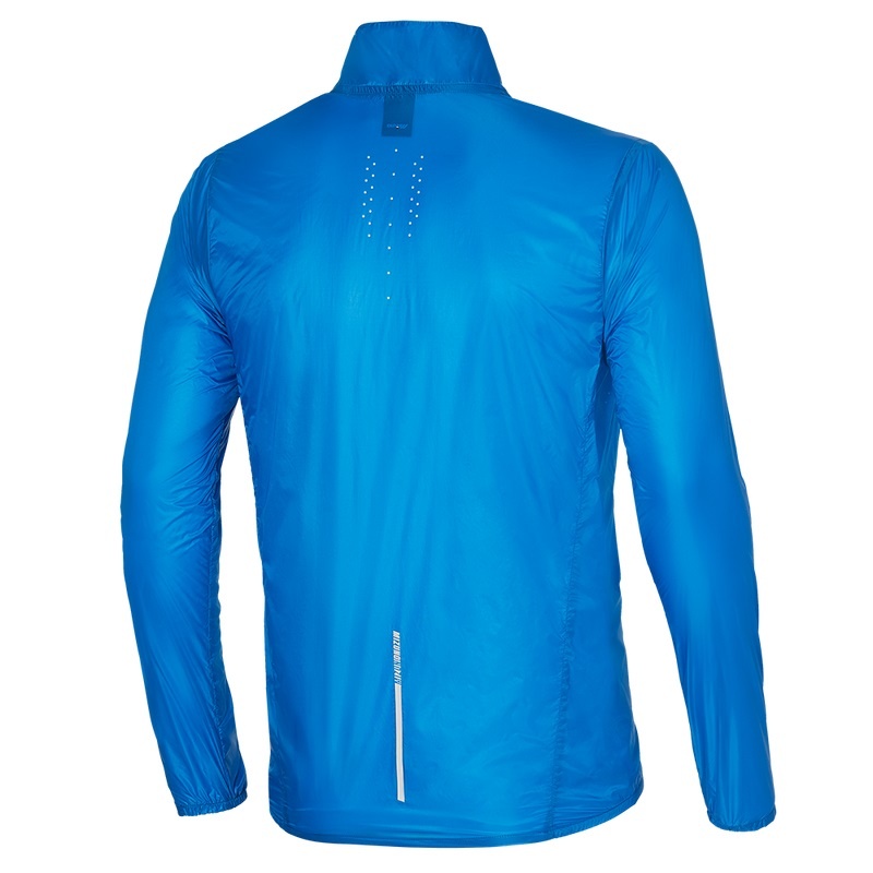 Blue Men's Mizuno Aero Jackets | QTJ893610