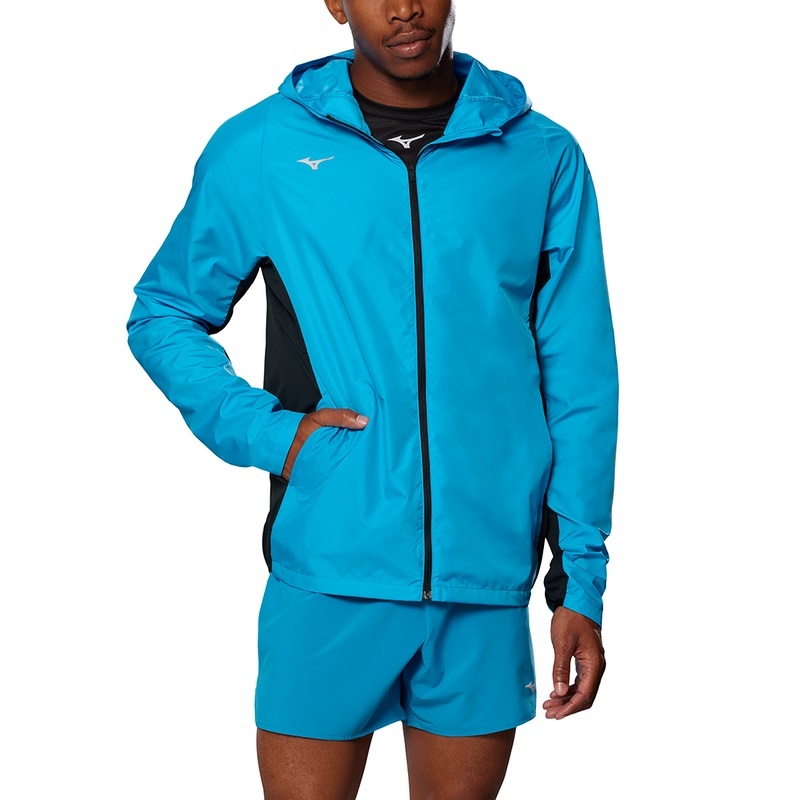 Blue Men's Mizuno Alpha Jackets | KJZ068975