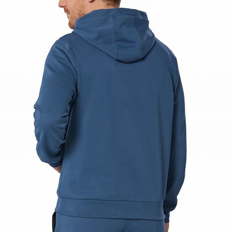 Blue Men's Mizuno Athletics Graphic Hoody Tops | KYC932416