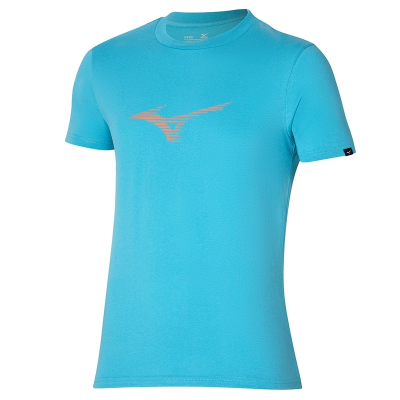 Blue Men\'s Mizuno Athletics RB Tee T Shirts | DHS579628