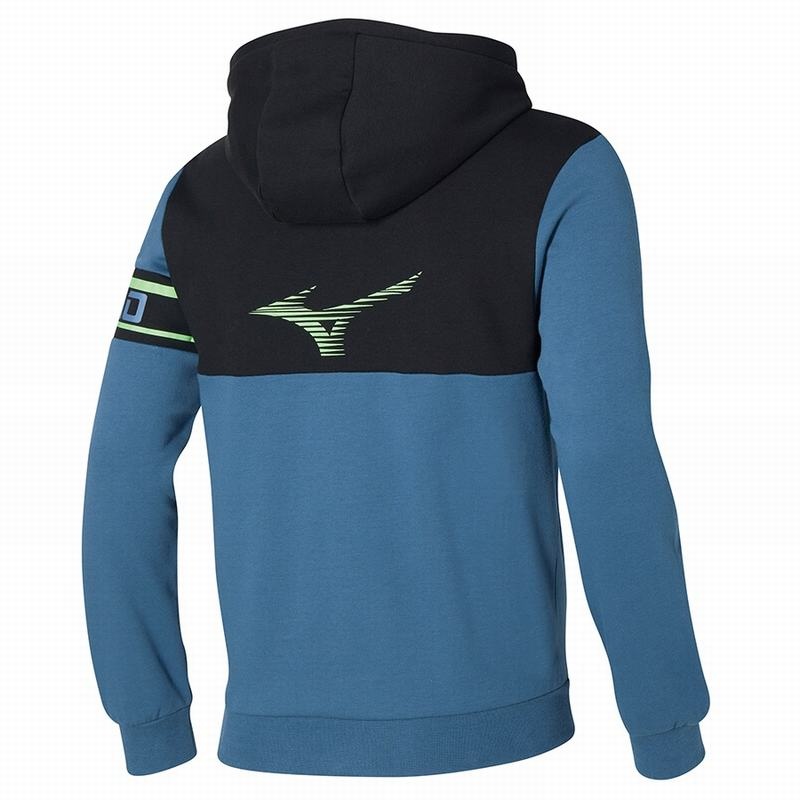 Blue Men's Mizuno Athletics Sweat Jackets | ZXT839615