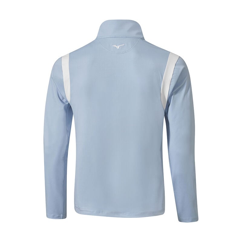 Blue Men's Mizuno Breeze Elite 1/4 Zip Tops | FZQ619483