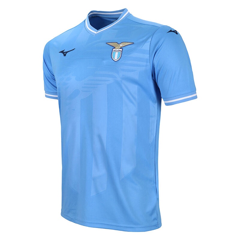 Blue Men's Mizuno Home SS Jersey Lazio Tops | PIB368241